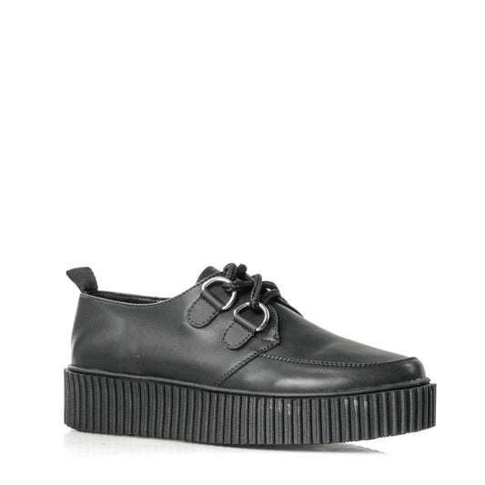 Creeper suela Rayas Mesa lisa Negro Mate