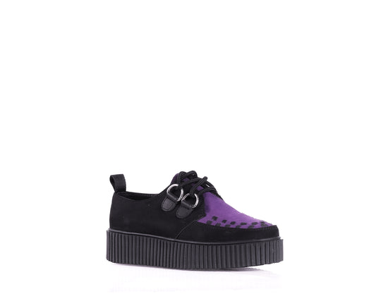 Creeper tejido negro mesa Morada