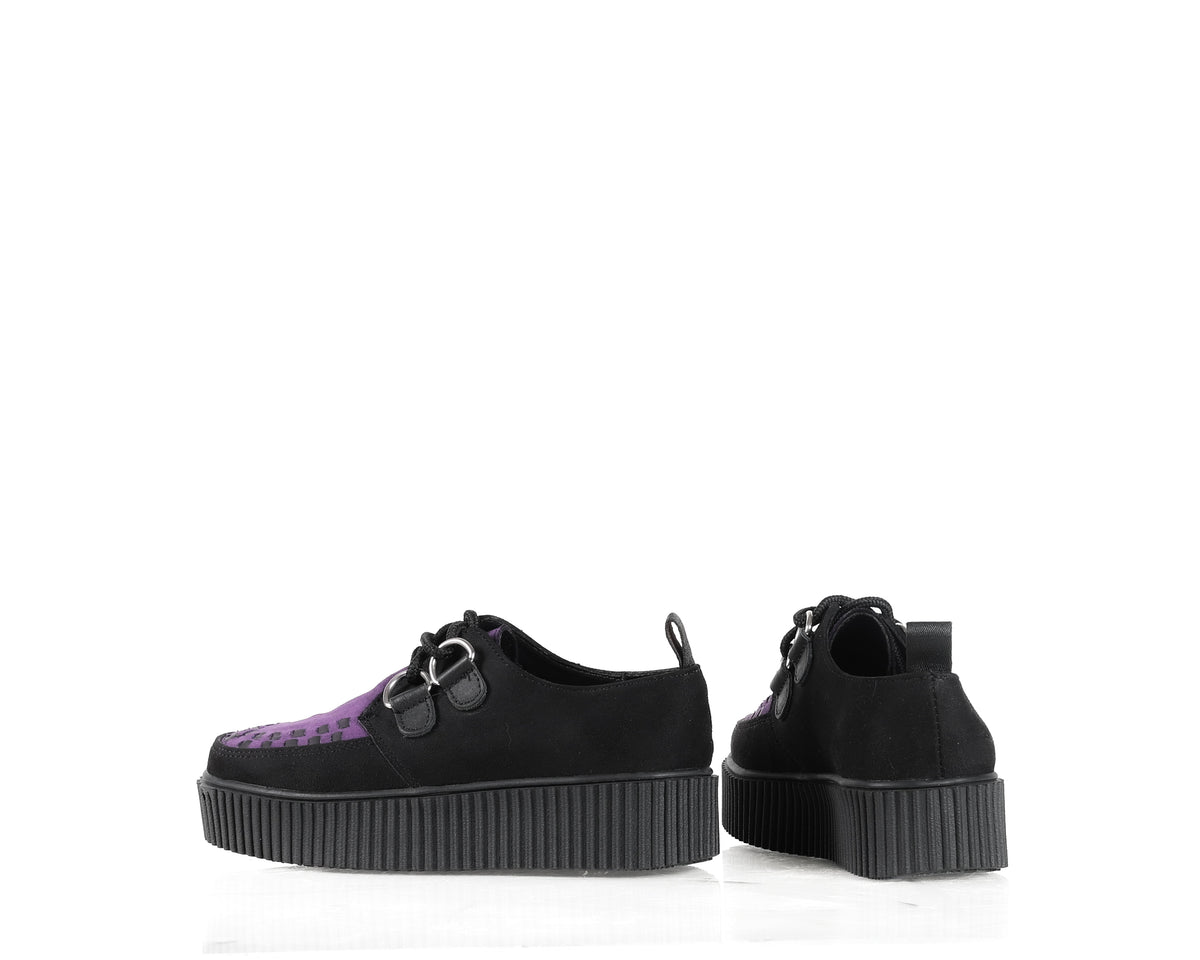 Creeper tejido negro mesa Morada