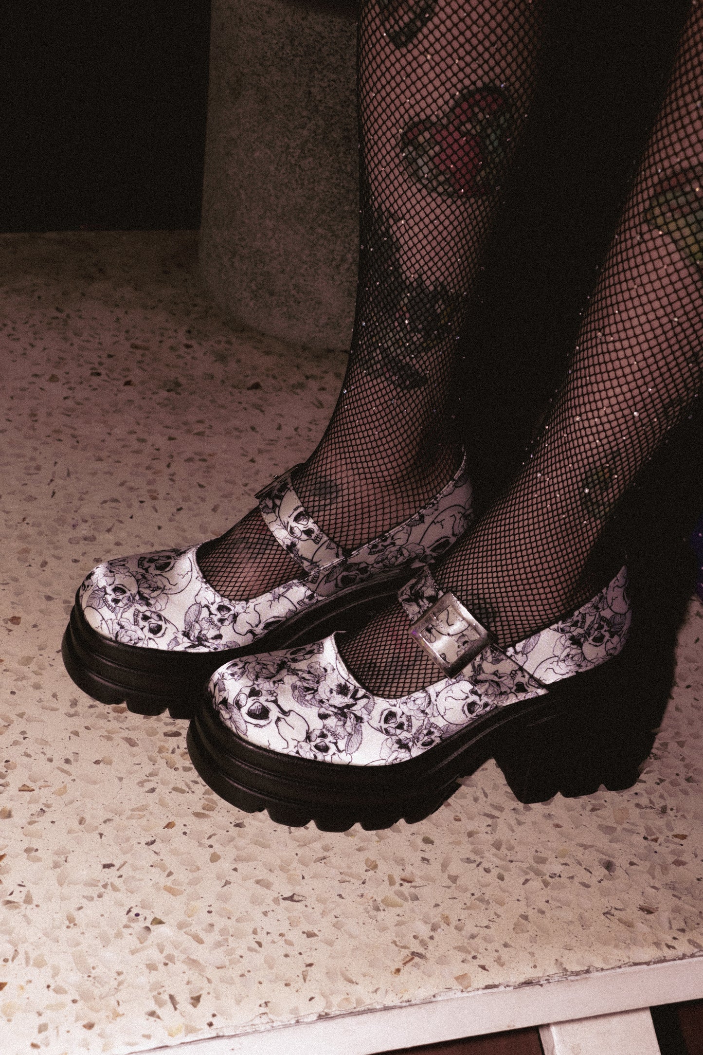 Itzá calavera/flores Blanco