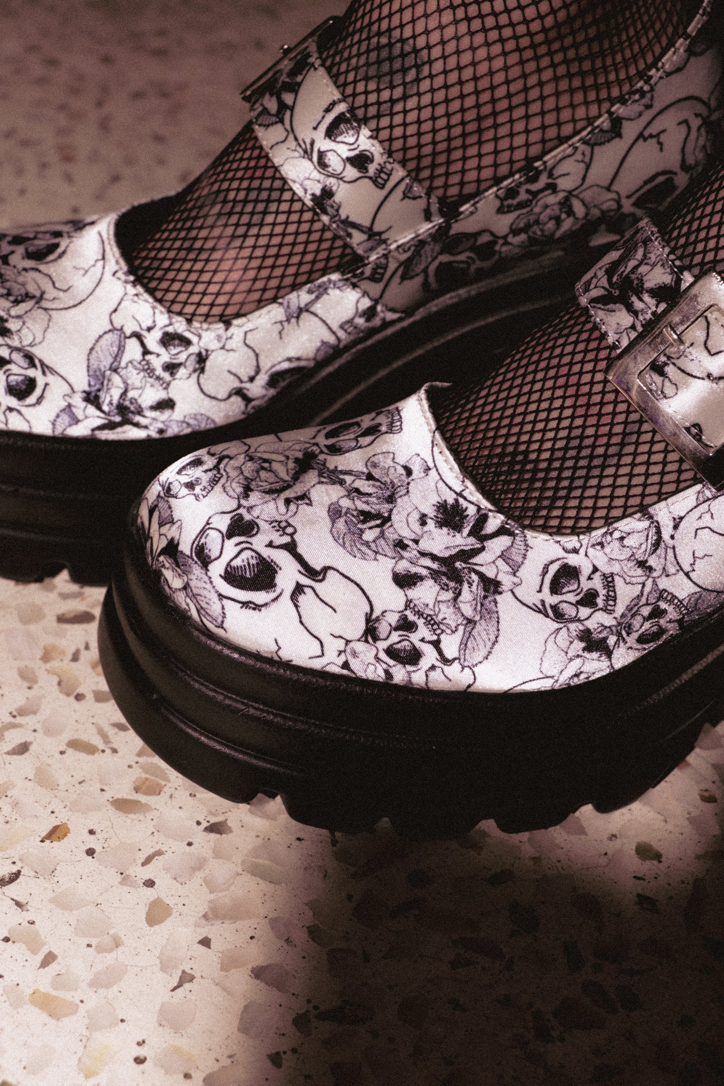 Itzá calavera/flores Blanco