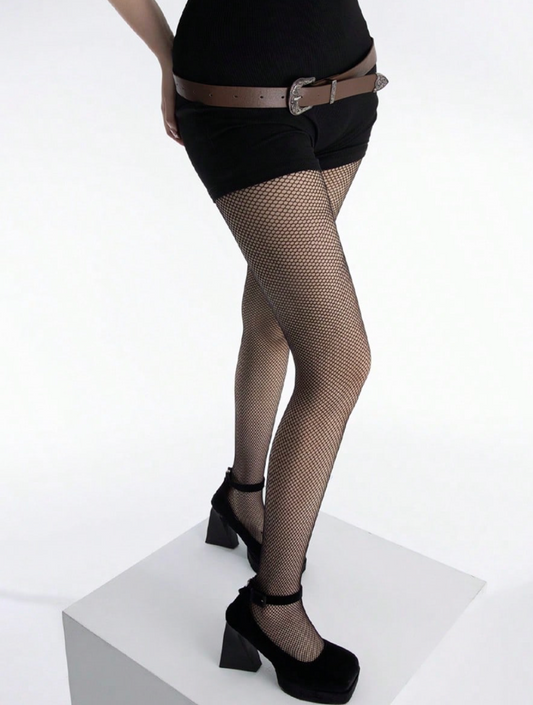 Pantimedias Medias Mallas Ajustadas Rejilla Cuadros De Moda mini